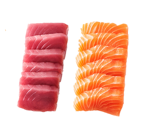 Sashimi saumon et thon
