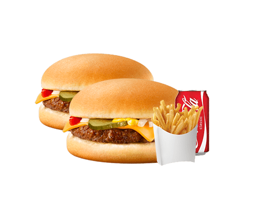 Menu 2x Burger-cheese