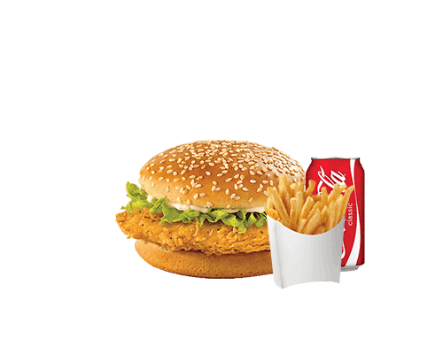 Menu Burger  chicken salde sauce blanche