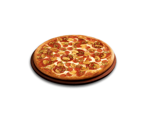 Pizza chorizo champignons salami