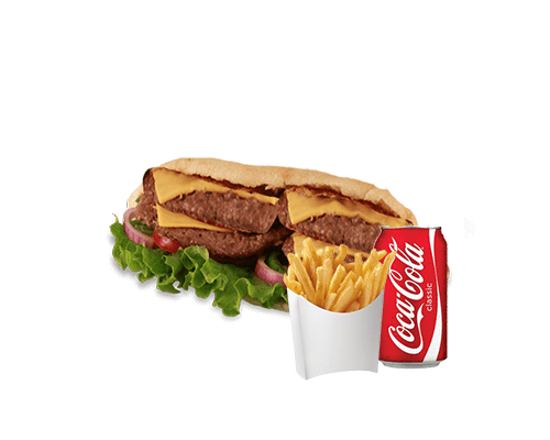 Menu Sandwich 4 steaks 4 cheddar