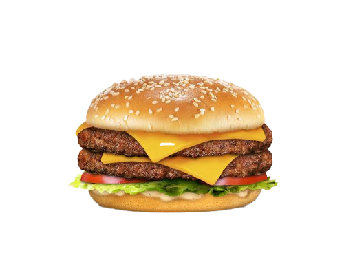 Burger 2 steaks double cheddar