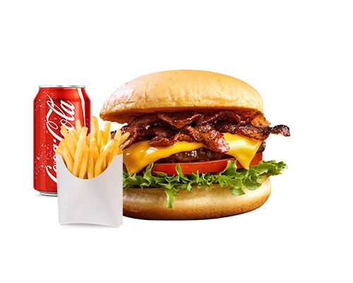 Burger Steak 2 bacons 1 cheddar menu