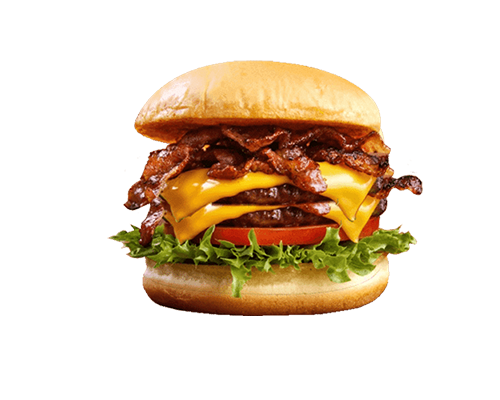 burger 3 bacons 2 cheddar