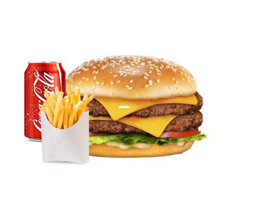 burger 2 steak 2 cheddar salade menu