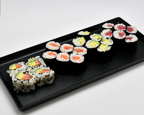 California maki avocat saumon, maki saumon avocat,thon