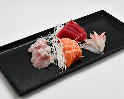 sashimi saumon, thon et daurade