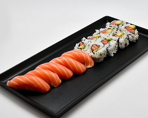 Menu California maki saumon et sushi saumon