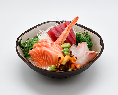 chirashi saumon thon daurade et légumes