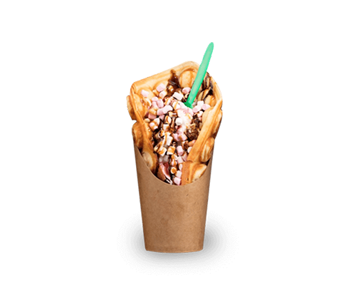 BUBLE WAFLE chamallow caramel