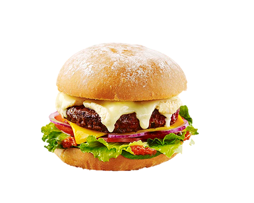 Burger Steak raclette oignons rouges