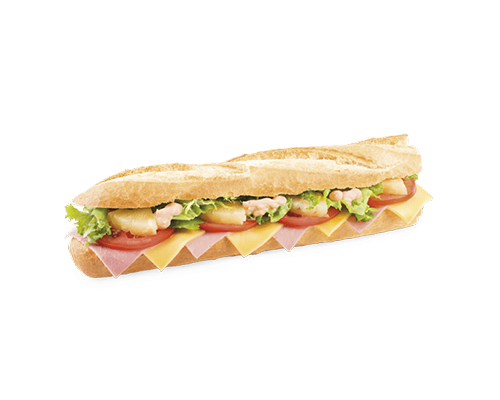 Sandwich jambon ananas cheddar