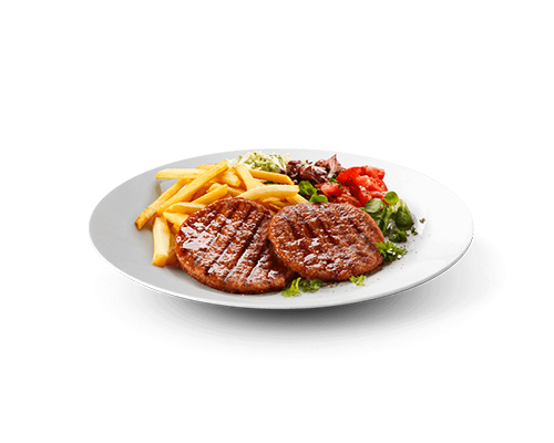 Assiette 2 steaks hachés