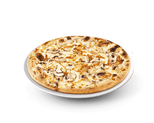 Pizza miel champignons fromages