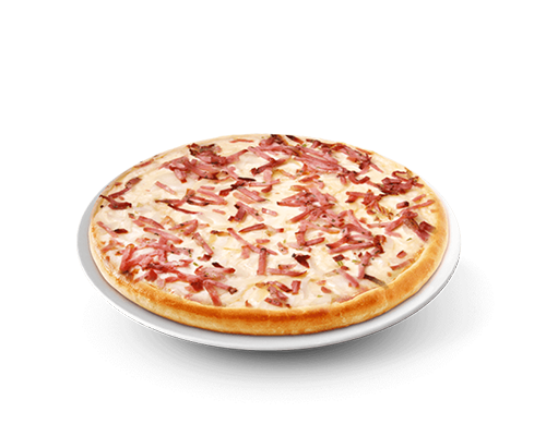 Pizza lardons oignons fromages