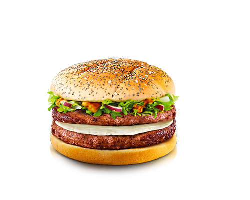 Burger 2 steaks chèvre oignons rouges