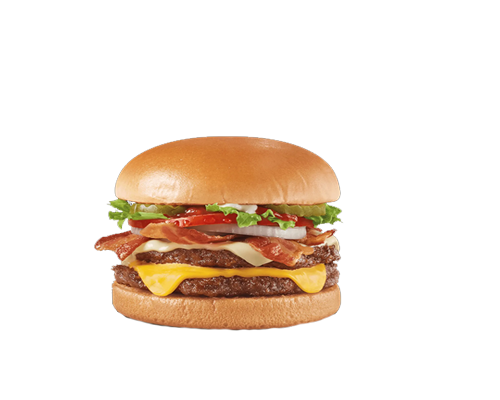 Burger 2 steaks bacon cheddar emmental oignons