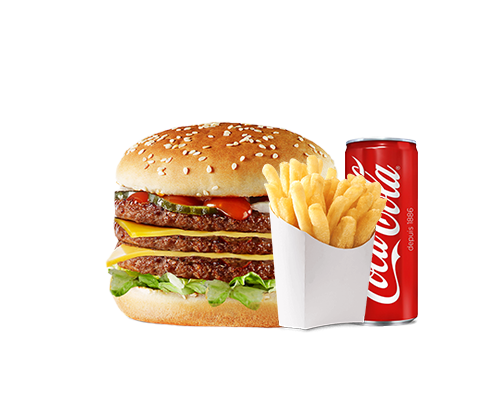 Menu triple cheese burger