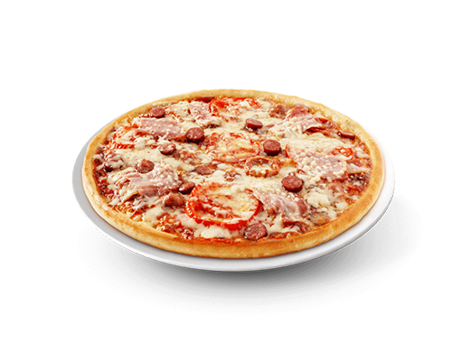 Pizza merguez jambon poivrons