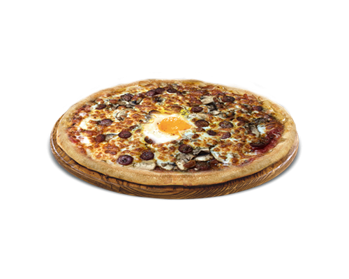 Pizza merguez oeuf