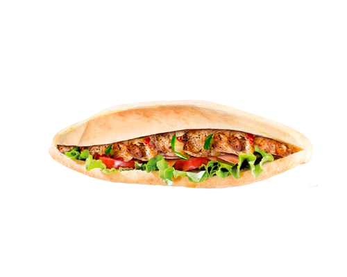Sandwich brochette de poulet