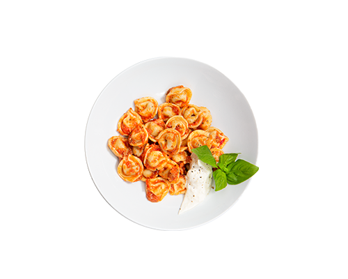Tortellinis sauce tomate basilic