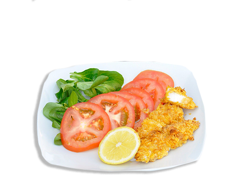 assiette-poisson pané