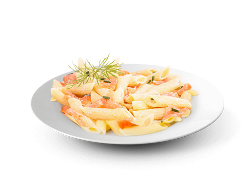 penne saumon