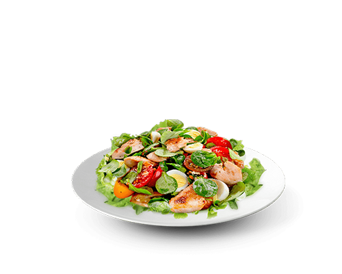 Salade poulet tomates oeuf