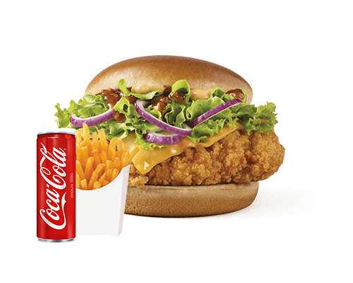 Menu burger tenders oignons rouges double sauce