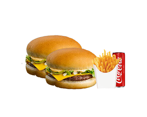 Menu 2x cheese burger