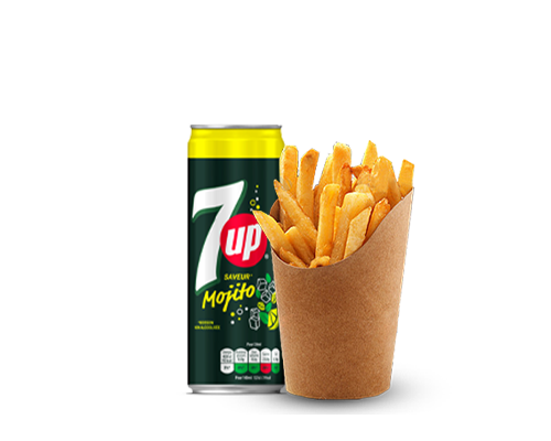 7up mojito+frites