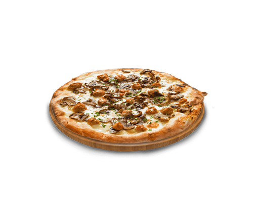 Pizza poulet champignons