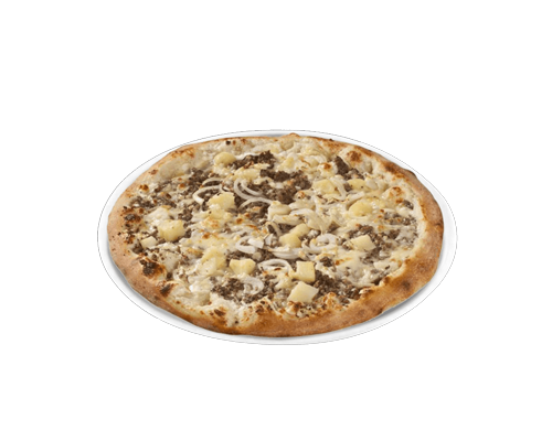 Pizza viande hachée pomme de terre oignons