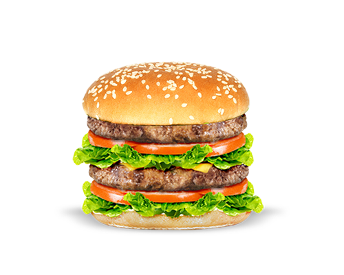 Burger 2 steaks cheddar