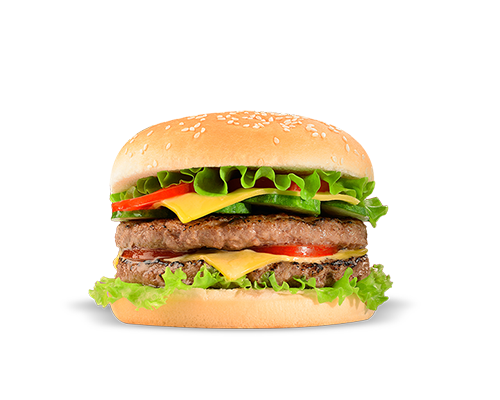 Burger 2 steaks double cheddar