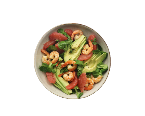 Salade Avocat crevettes