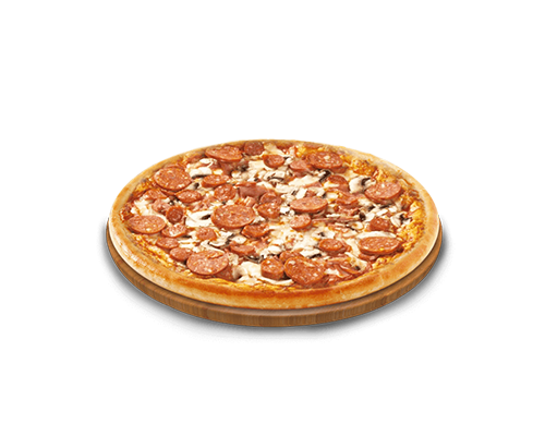 Pizza chorizo champignons