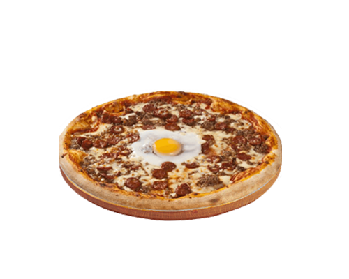 Pizza merguez viande haché oeuf