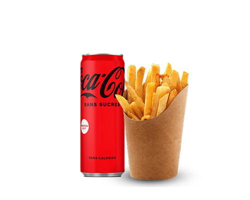 coca zero+frites