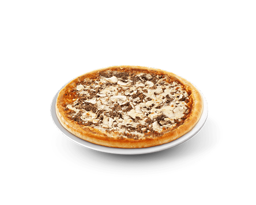 Pizza viande hachée champignons