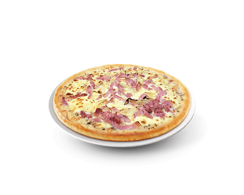 Pizza lardons creme fromages
