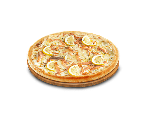 Pizza base creme saumon et citron