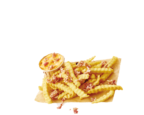 frites crinkle-cheddar bacon