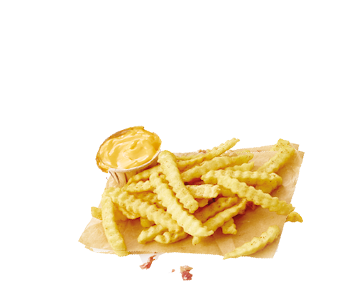 frites crinkles cheddar