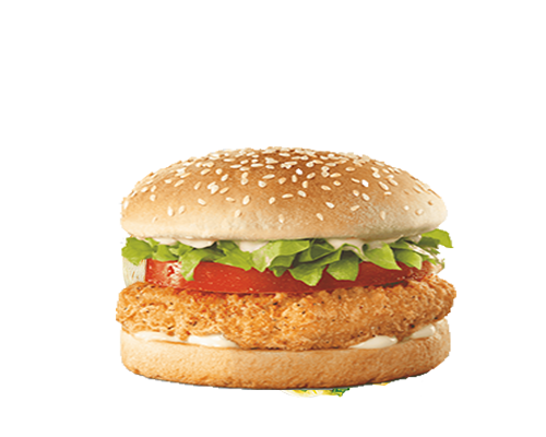 Burger chicken sauce blanche