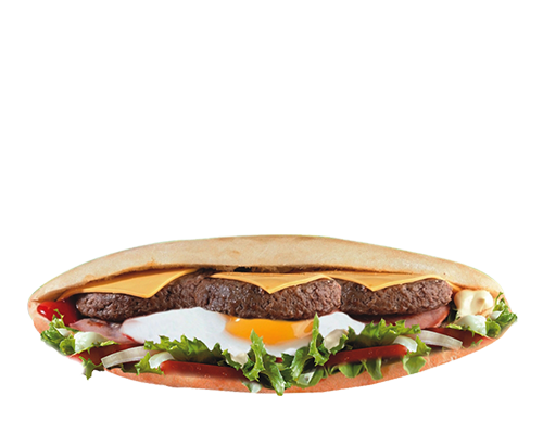 Kebab 3 steaks 3 cheddar oeuf