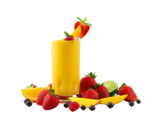 Milkshake fruits.
